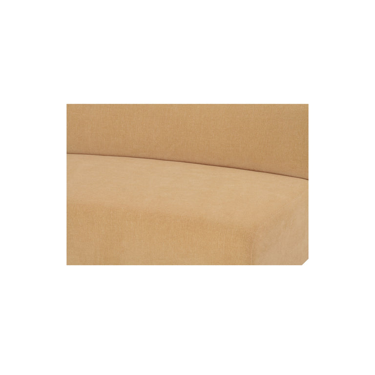 NAOMI 2 PIECE CONCAVE MODULAR SECTIONAL DARK BROWN