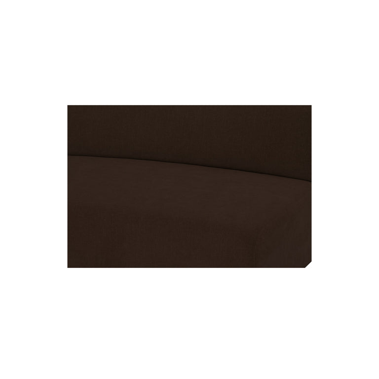 NAOMI 2 PIECE CONCAVE MODULAR SECTIONAL DARK BROWN