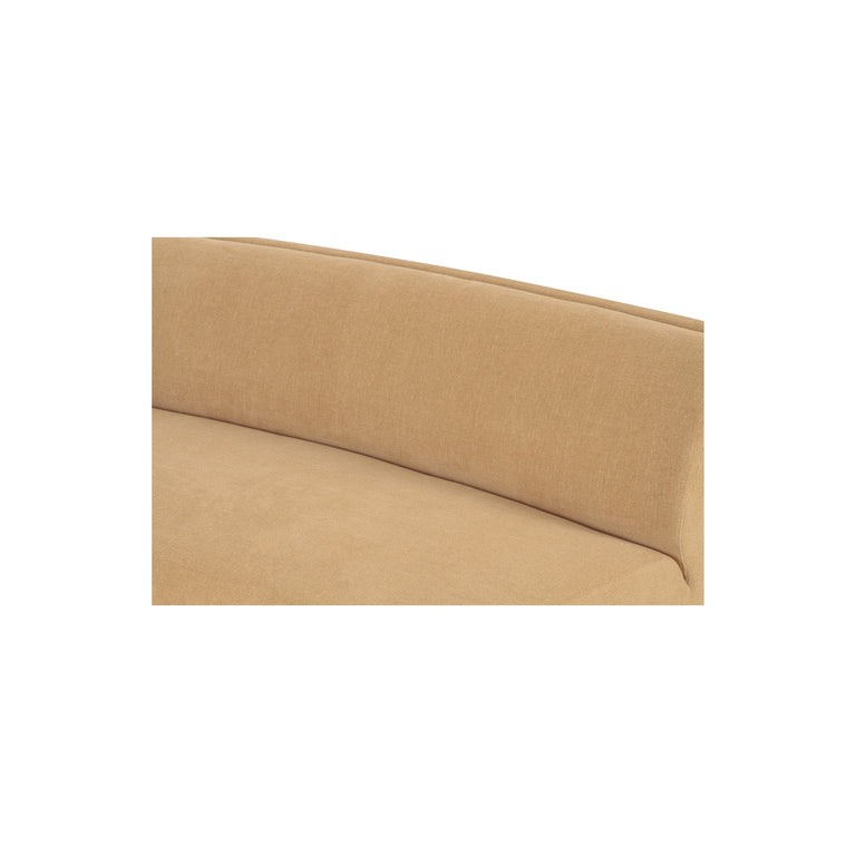 NAOMI 2 PIECE CONCAVE MODULAR SECTIONAL DARK BROWN