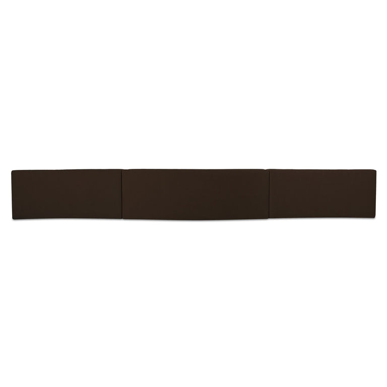NAOMI 2 PIECE CONCAVE MODULAR SECTIONAL DARK BROWN