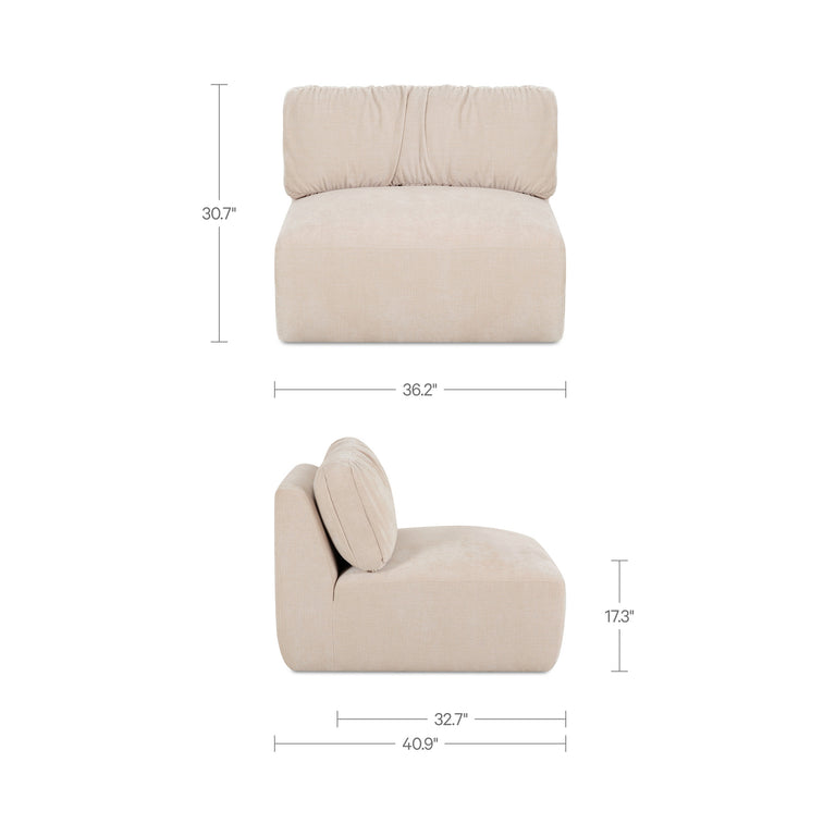 MATINA SLIPPER CHAIR OATMEAL