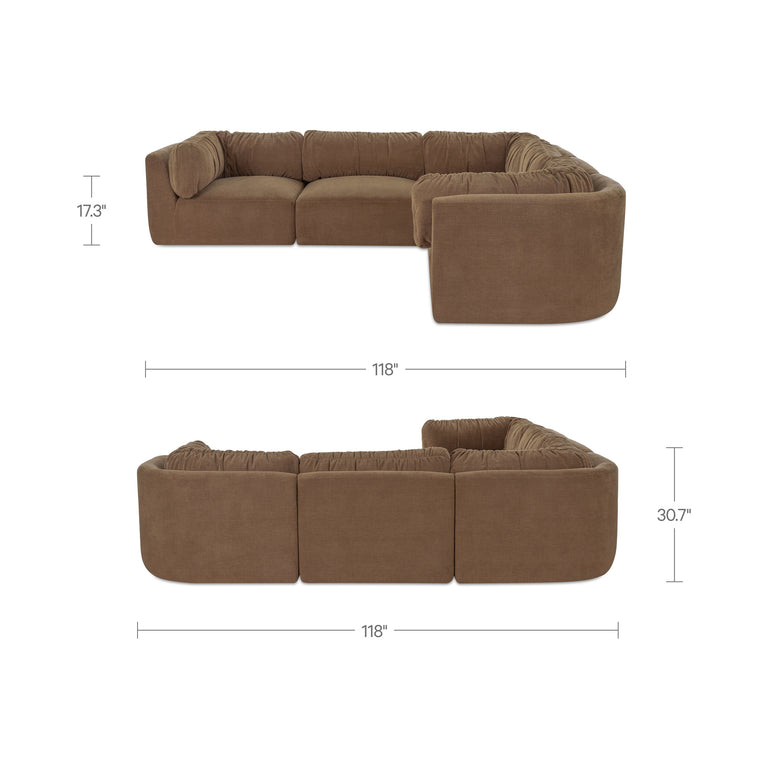 MATINA CLASSIC L MODULAR SECTIONAL OATMEAL