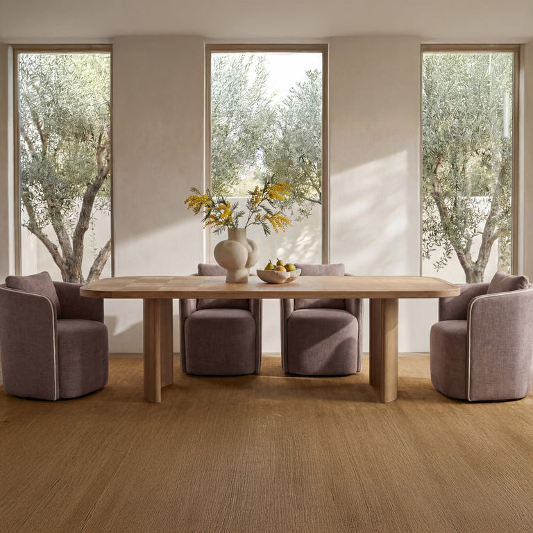 CECIL DINING CHAIR DARK BROWN