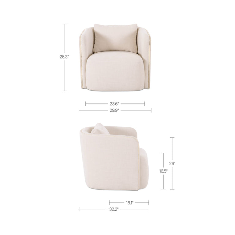 CECIL ACCENT CHAIR LIGHT BLUE
