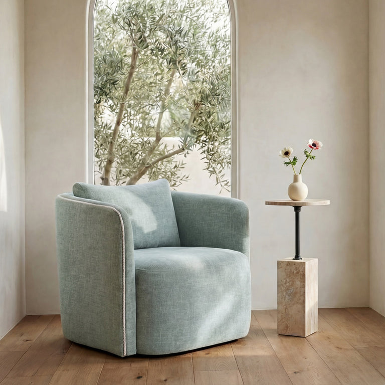 CECIL ACCENT CHAIR LIGHT BLUE