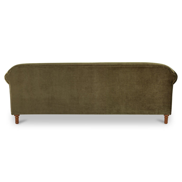 HARMONY SOFA DARK BROWN FAUX MOHAIR