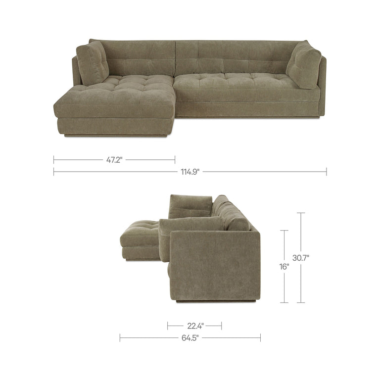 MISCHA LEFT SECTIONAL LIGHT BEIGE