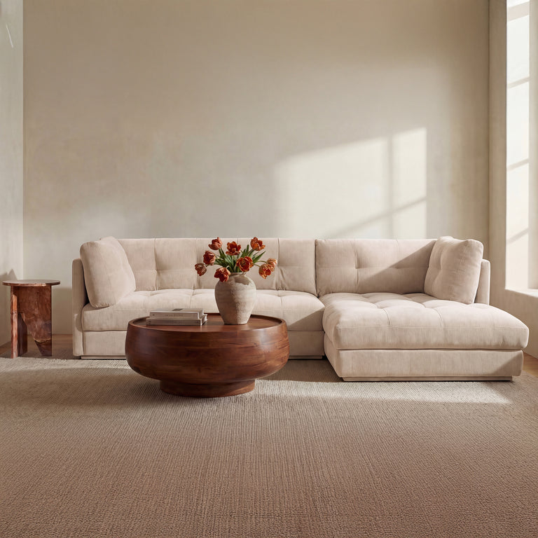 MISCHA LEFT SECTIONAL LIGHT BEIGE