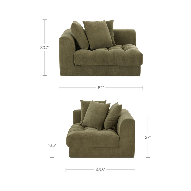 DAVIE CORNER CHAIR GOLDEN YELLOW