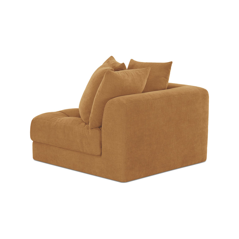 DAVIE CORNER CHAIR GOLDEN YELLOW