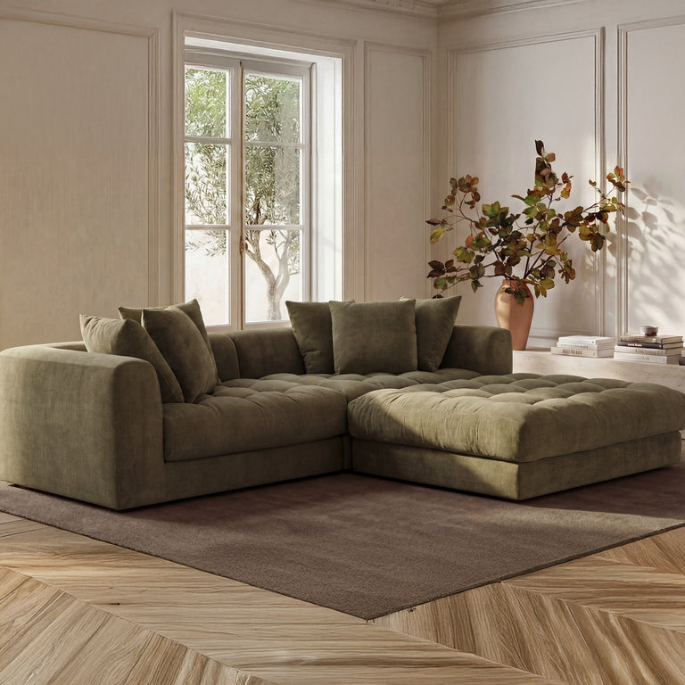 DAVIE OTTOMAN GOLDEN YELLOW
