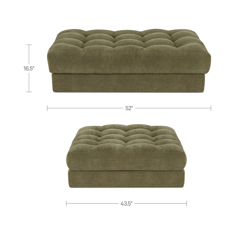 DAVIE OTTOMAN GOLDEN YELLOW