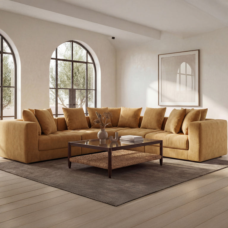 DAVIE CLASSIC L MODULAR SECTIONAL GOLDEN YELLOW