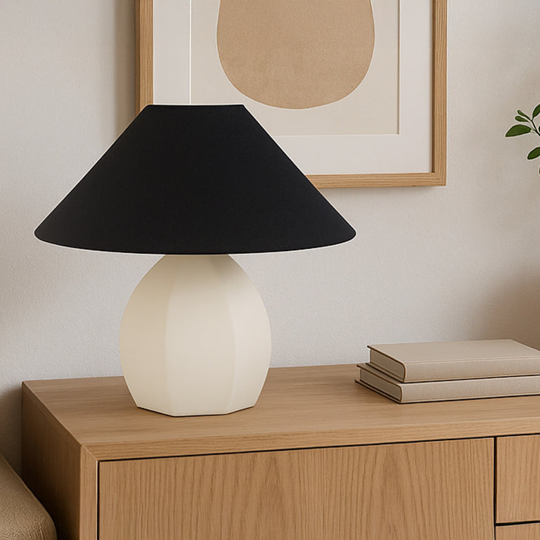 KEELEY TABLE LAMP WHITE