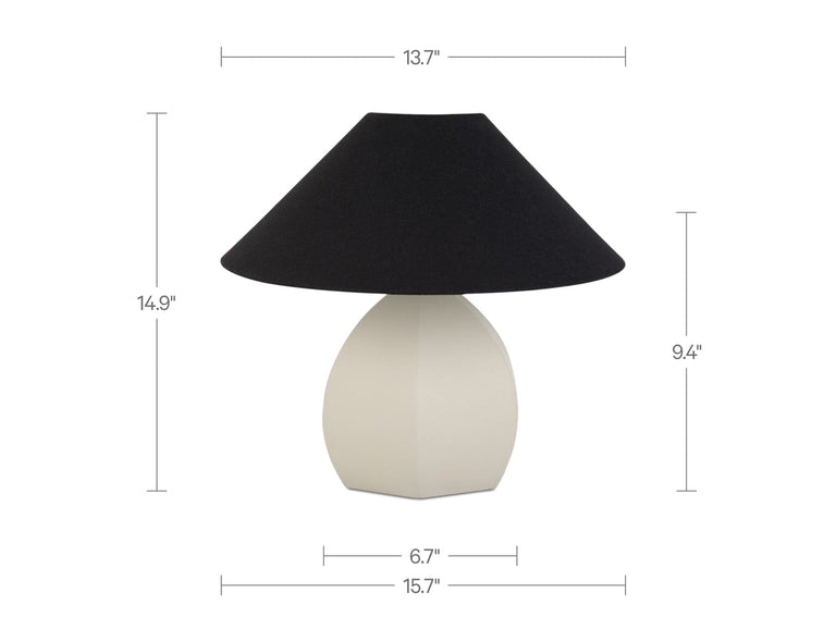 KEELEY TABLE LAMP WHITE