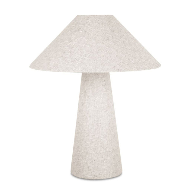 NORI TABLE LAMP FLECKED WHITE
