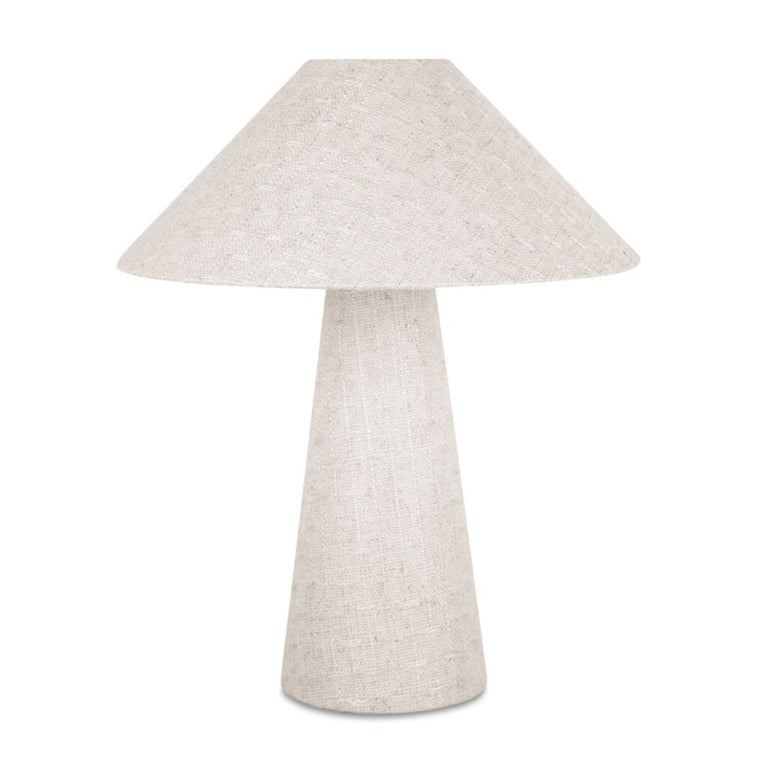 NORI TABLE LAMP FLECKED WHITE