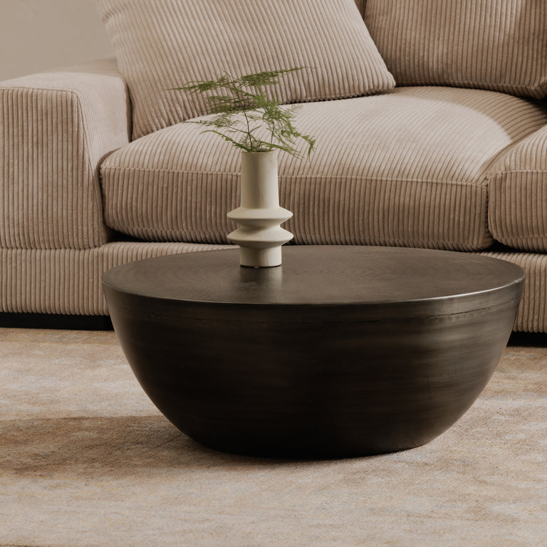 CONGA COFFEE TABLE ANTIQUE ZINC
