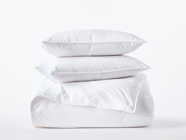 ORGANIC CRINKLED PERCALE™ DUVET SET | BEDDING