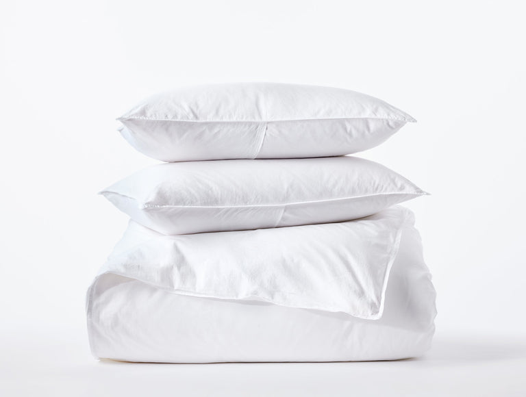 ORGANIC CRINKLED PERCALE™ DUVET SET | BEDDING