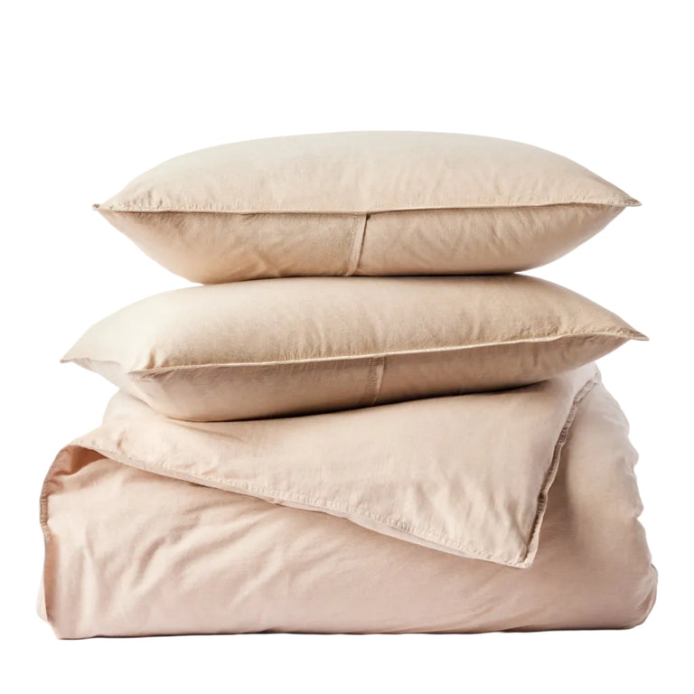ORGANIC CRINKLED PERCALE™ DUVET SET | BEDDING
