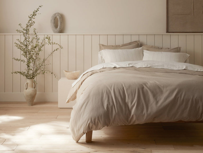 CLOUD BRUSHED ORGANIC FLANNEL PILLOWCASES | BEDDING