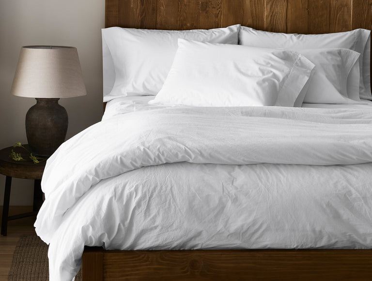 300 THREAD COUNT ORGANIC PERCALE DUVET COVER | BEDDING