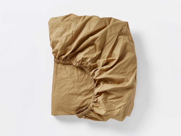 ORGANIC CRINKLED PERCALE FITTED SHEET