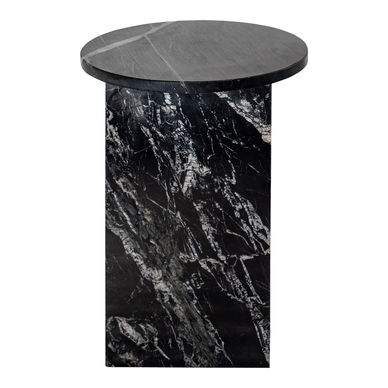 GRACE ACCENT TABLE BLACK MARBLE