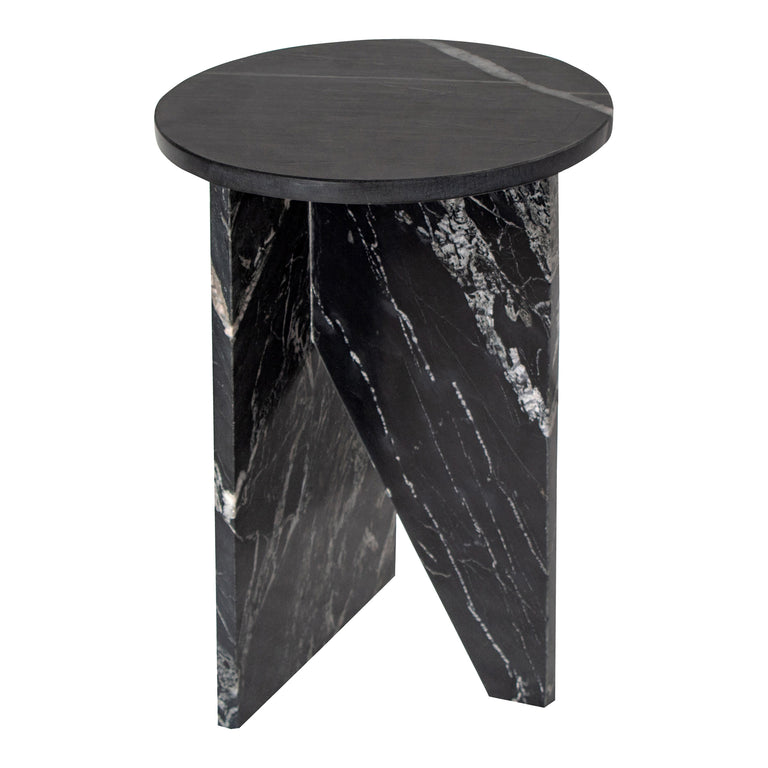GRACE ACCENT TABLE BLACK MARBLE