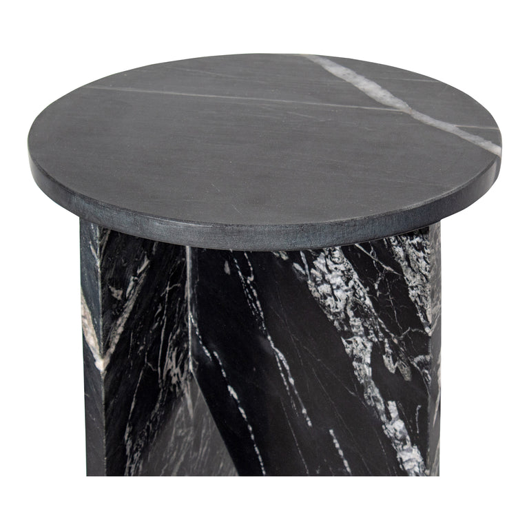 GRACE ACCENT TABLE BLACK MARBLE