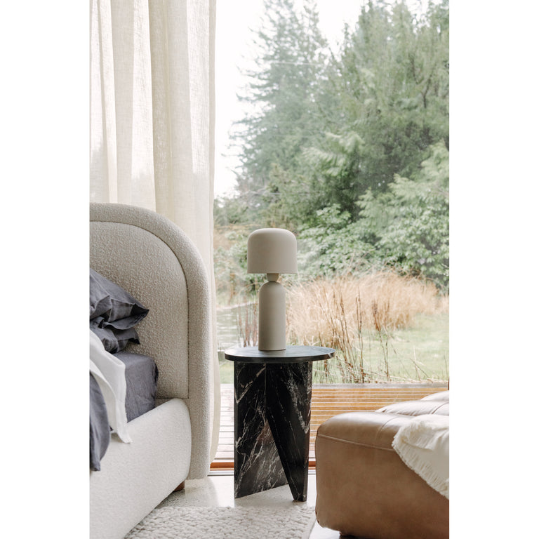 GRACE ACCENT TABLE BLACK MARBLE