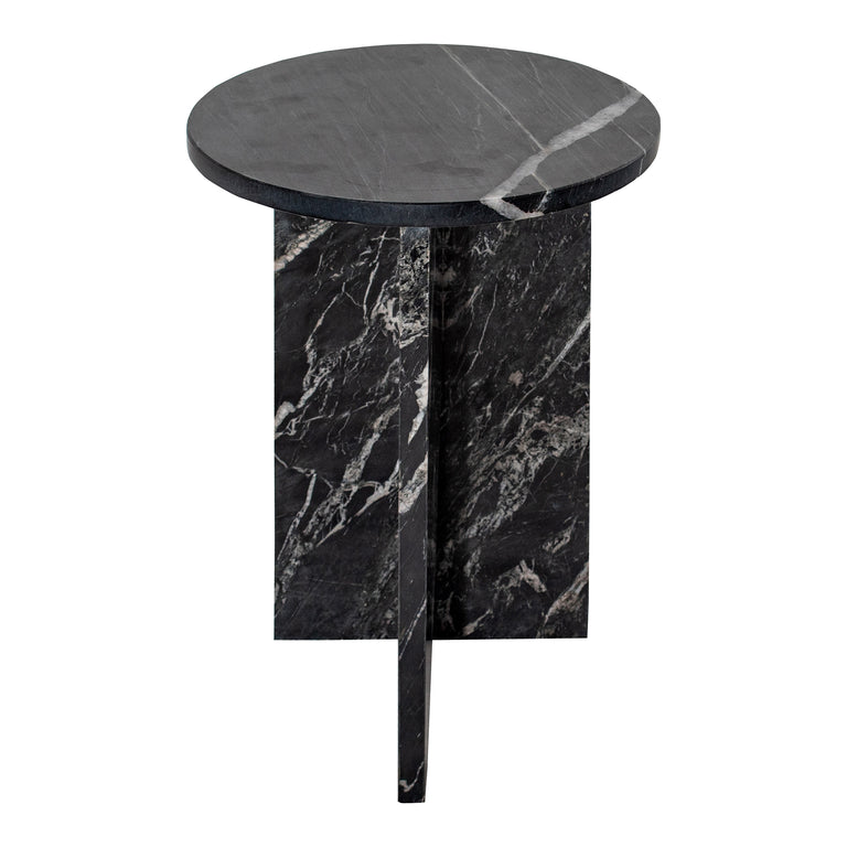 GRACE ACCENT TABLE BLACK MARBLE