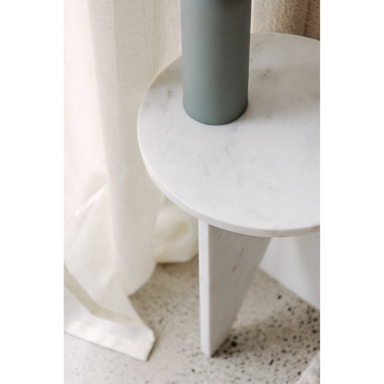 GRACE ACCENT TABLE BLACK MARBLE