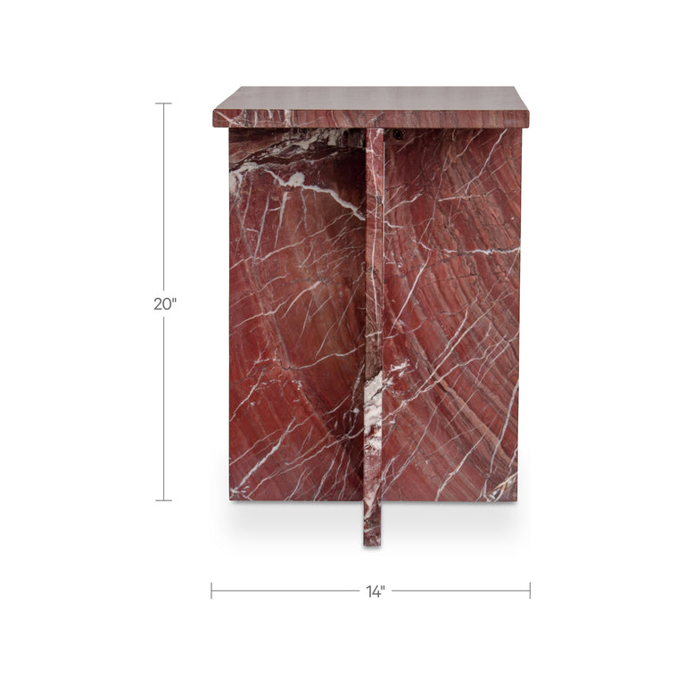 BLAIR ACCENT TABLE GOLDEN FOREST MARBLE