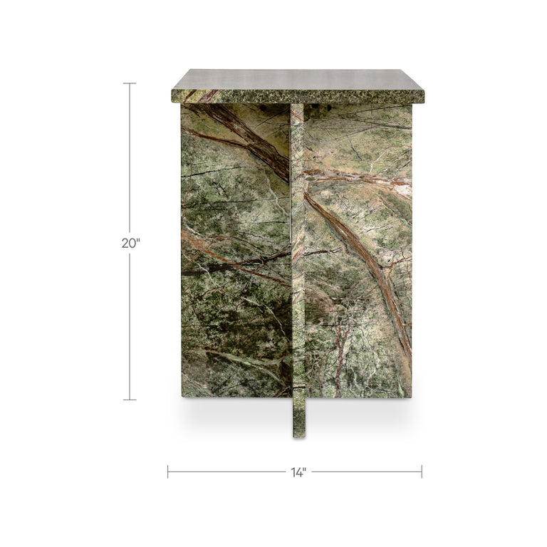 BLAIR ACCENT TABLE GOLDEN FOREST MARBLE