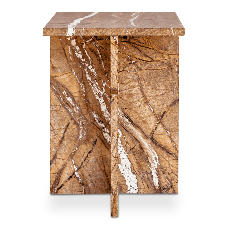 BLAIR ACCENT TABLE GOLDEN FOREST MARBLE