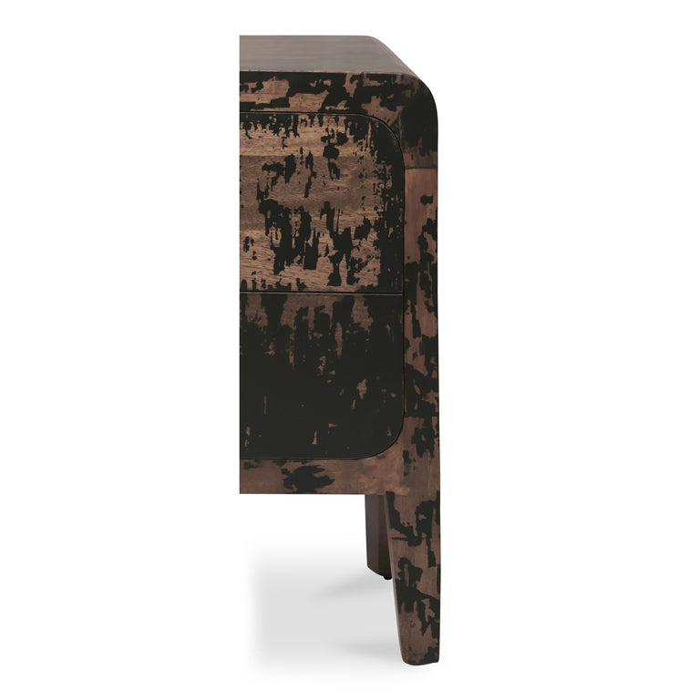 IRIS NIGHTSTAND DISTRESSED BLACK