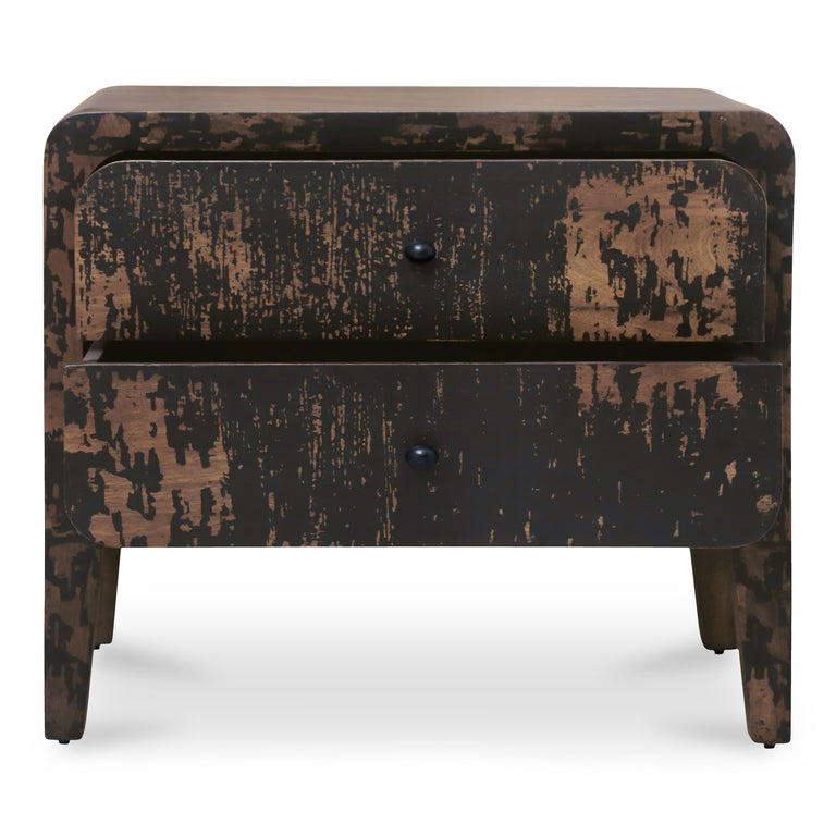 IRIS NIGHTSTAND DISTRESSED BLACK