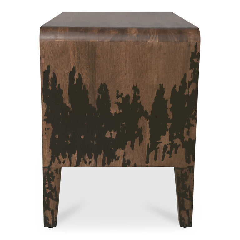 IRIS NIGHTSTAND DISTRESSED BLACK