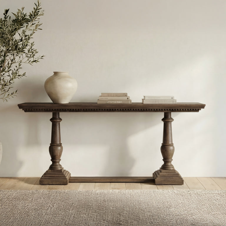 EVERSON CONSOLE TABLE BROWN