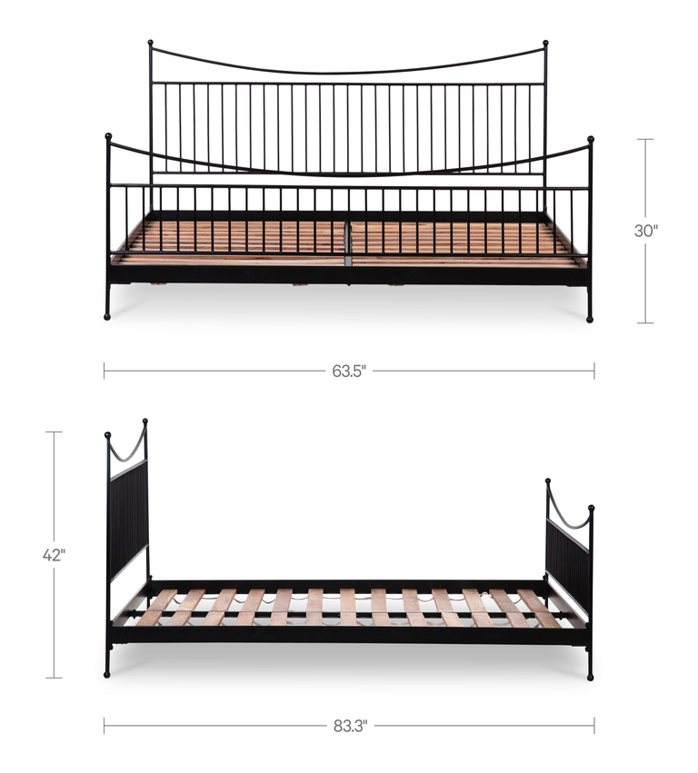 MONET KING BED BLACK