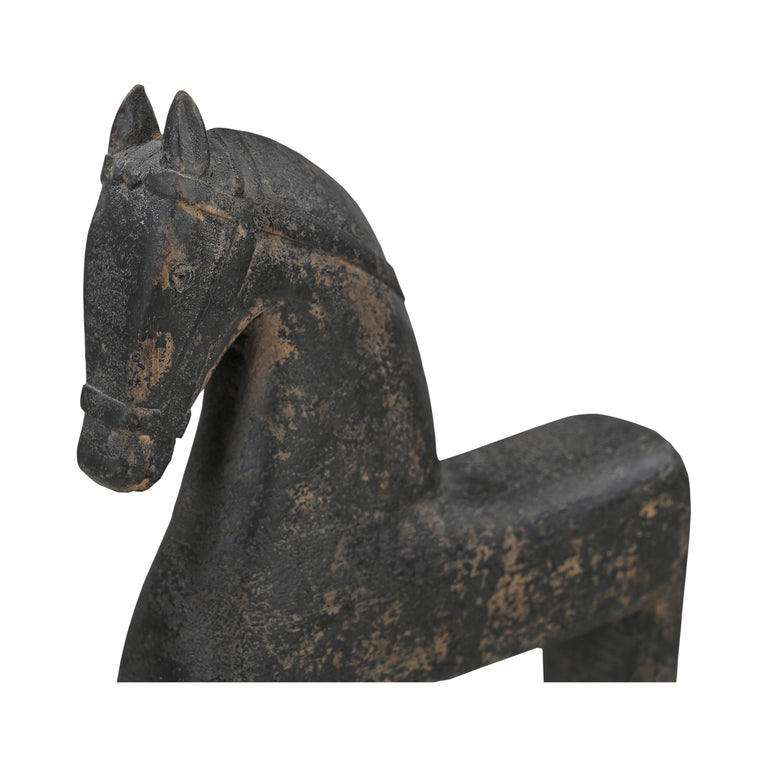 GALLANT WOODEN SCULPTURE BLACK