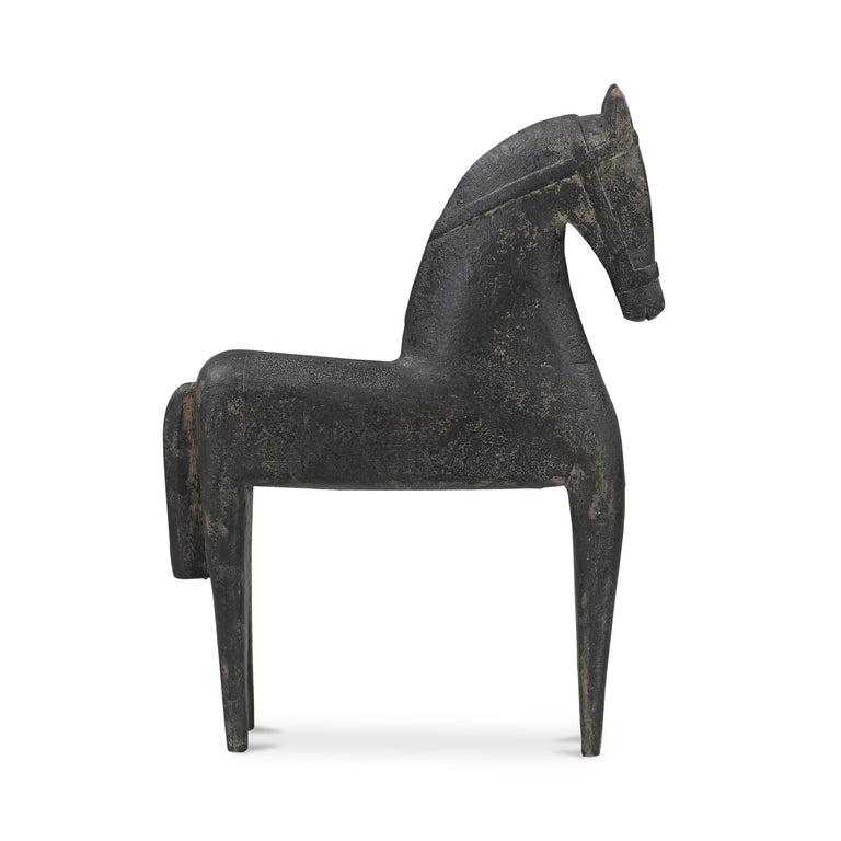 GALLANT WOODEN SCULPTURE BLACK