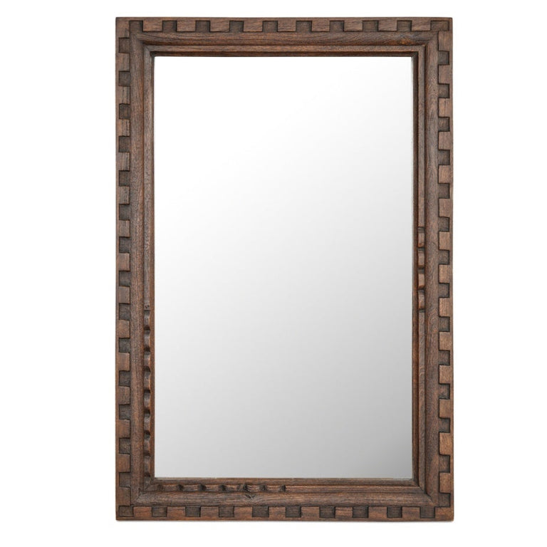 HOLLAND MIRROR LARGE BROWN