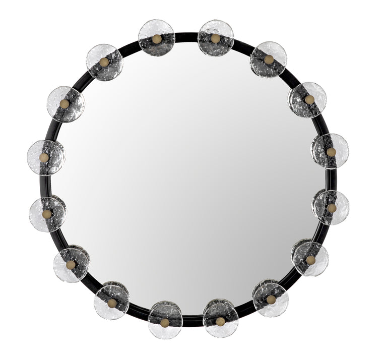 MOIRA MIRROR WITH GLASS DETAILS | MIRRORS