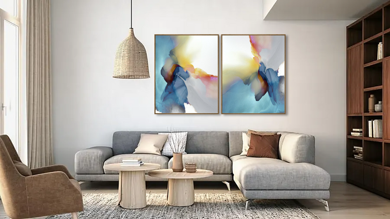 Abstract 12 by Bassmi Ibrahim | stretched canvas wall art