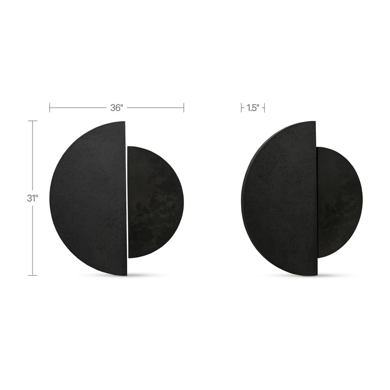 MERIDIAN WALL DECOR BLACK
