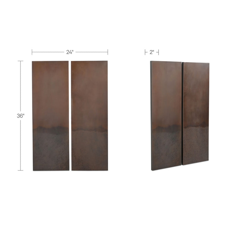 SMITH WALL DECOR BRONZE-SET OF TWO