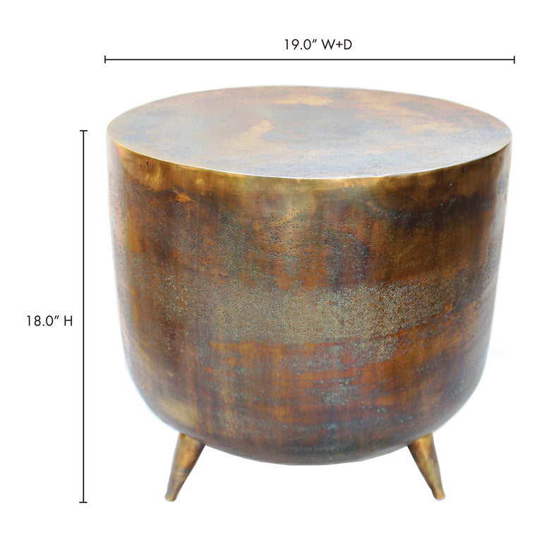 KETTEL ACCENT TABLE BRASS